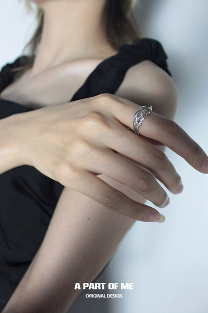 Irregular Courtyard Silver Ring