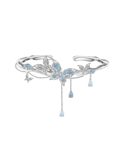Ice Blue Butterfly Bracelet