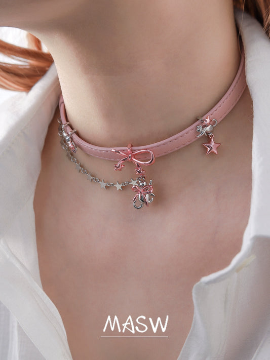 Sweet Pink Cat Choker