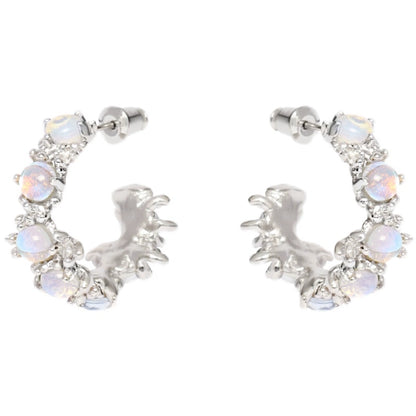Coral Moonlight Earrings