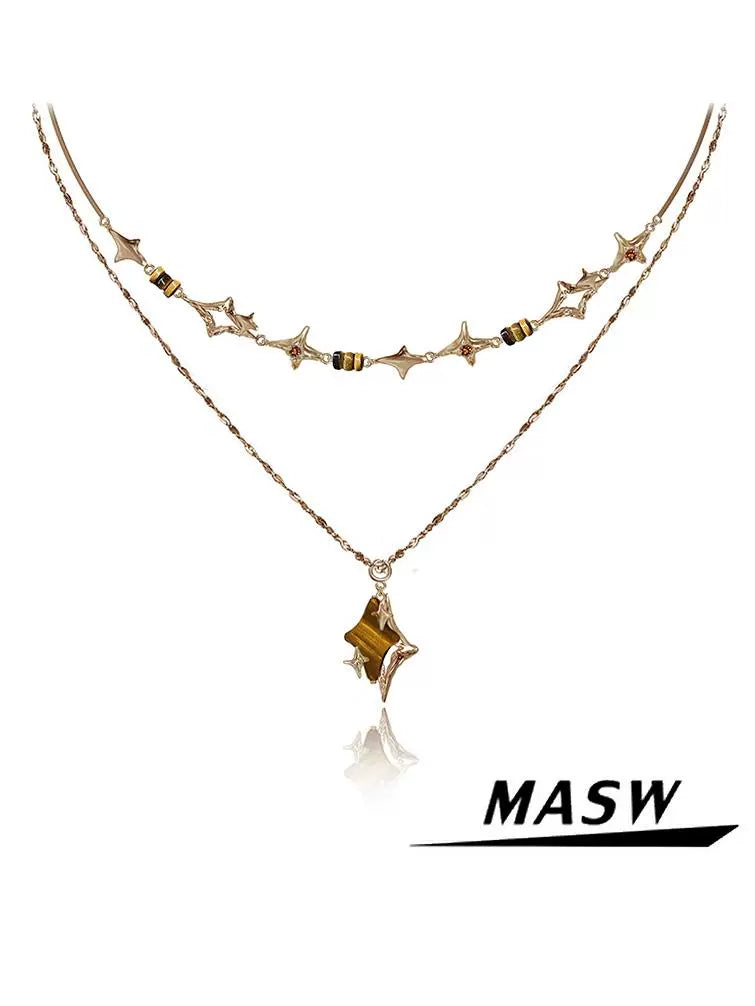 Vintage Starburst Collar Necklace