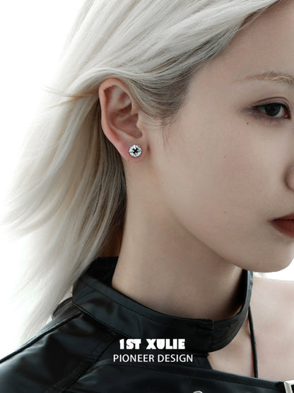 Y2K Starry Path Zircon Earrings