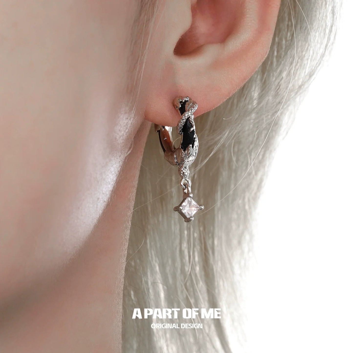 Leather Viper Earrings