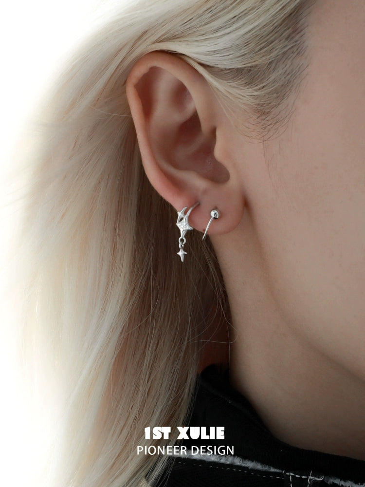 Starstruck Track Silver Earrings