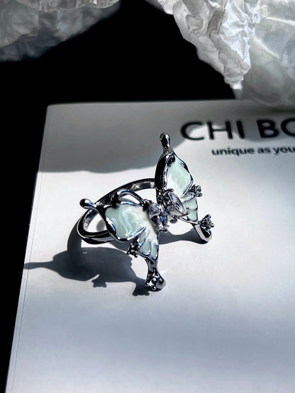 "Green Butterfly" Zircon Bracelet