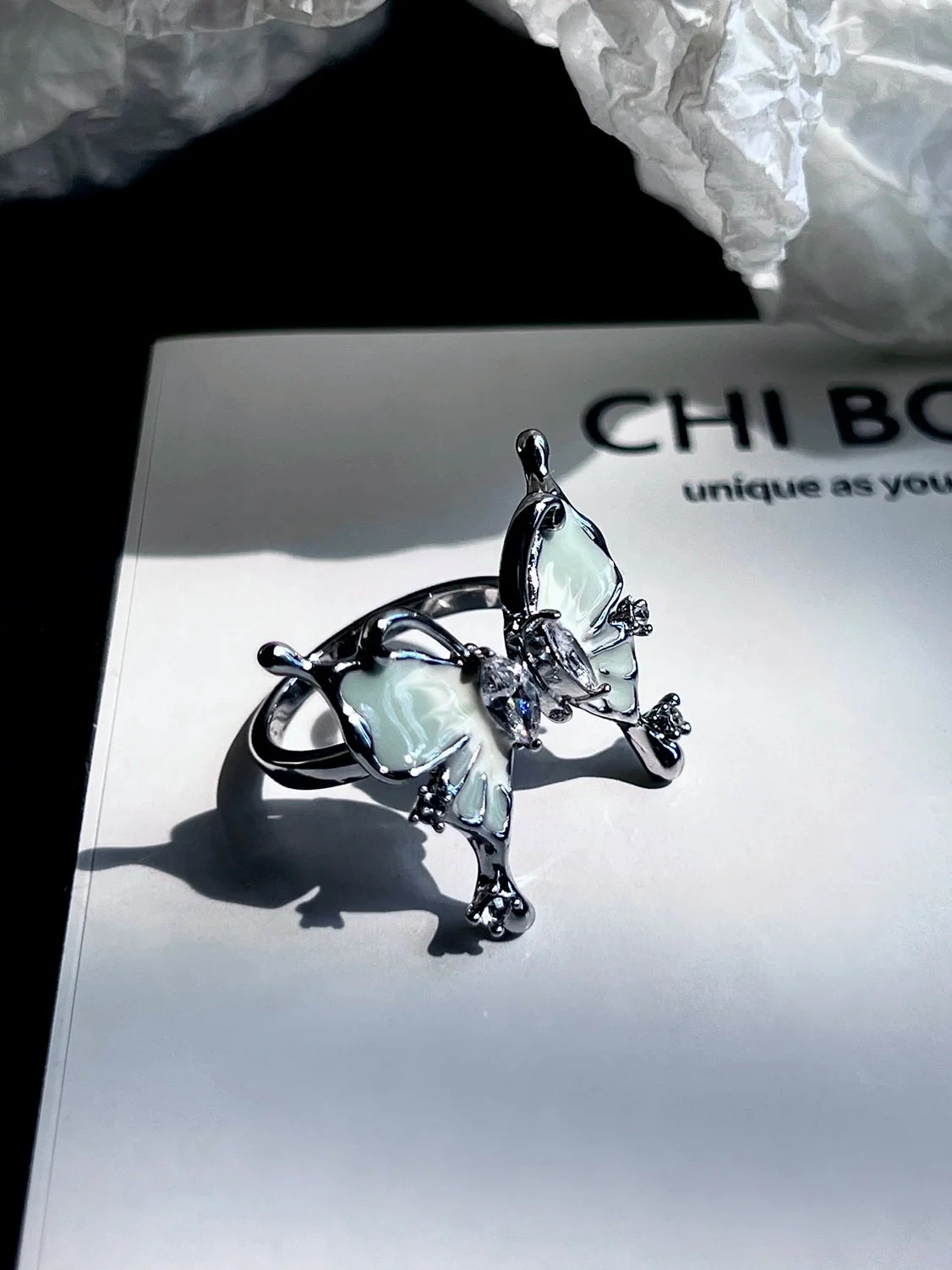 "Green Butterfly" Zircon Bracelet