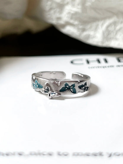 "Butterfly Relief" Hollow Ring
