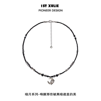 Black Moon Agate Cool Necklace