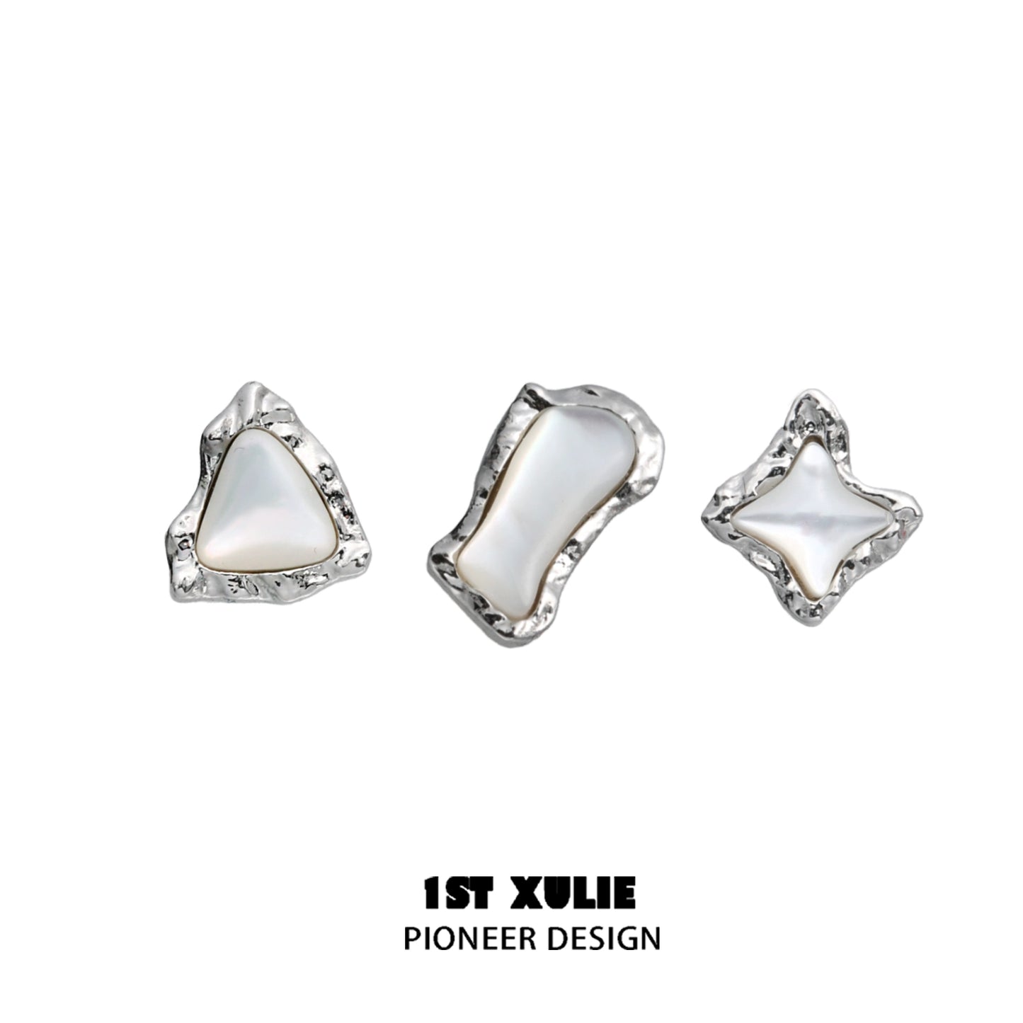 Punk Moon Fragment Earrings