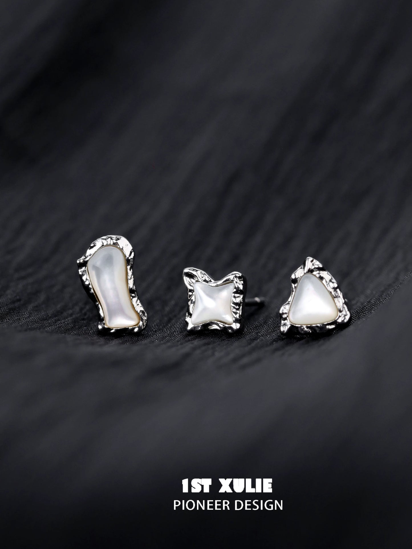 Punk Moon Fragment Earrings