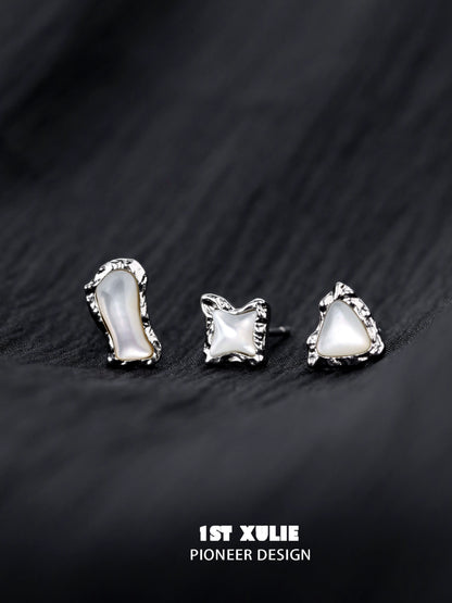 Punk Moon Fragment Earrings