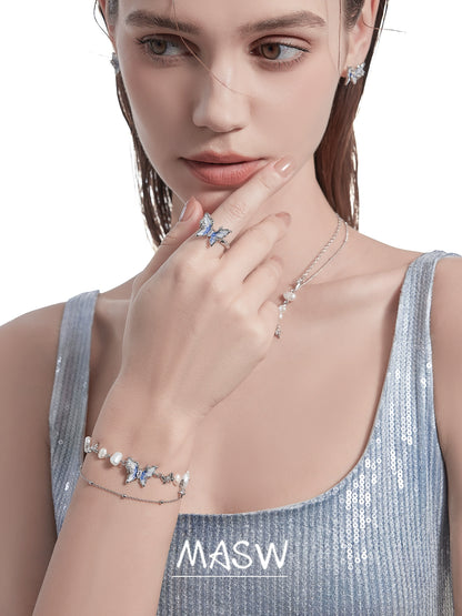 Romantic Butterfly Dance Ring