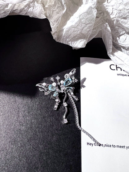 "Butterfly Poetry" Zircon Necklace