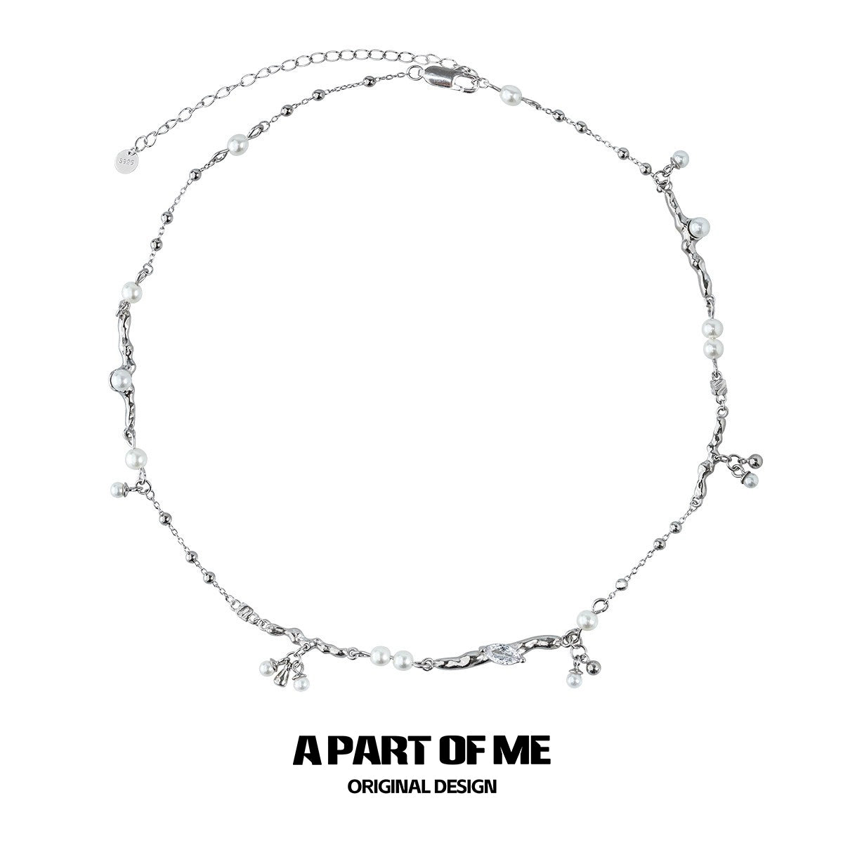 Elegant Pearl Zircon Necklace