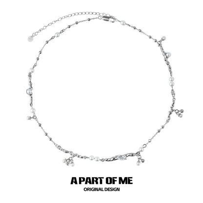 Elegant Pearl Zircon Necklace