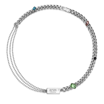 Hip-Hop Gemstone Cuban Chain