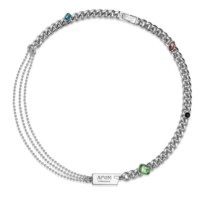 Hip-Hop Gemstone Cuban Chain