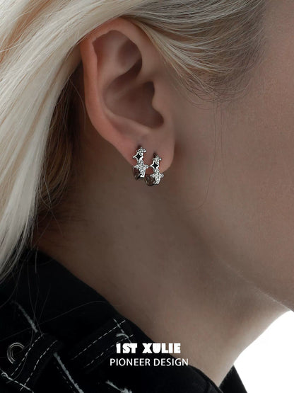 Y2K Thorned Starpunk Earrings