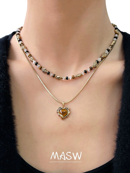 Tiger’s Eye Layered Necklace
