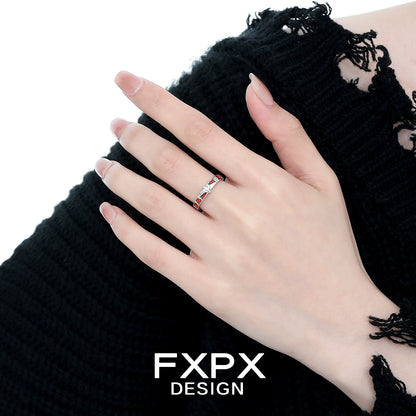 Vintage Checkerboard Star Ring