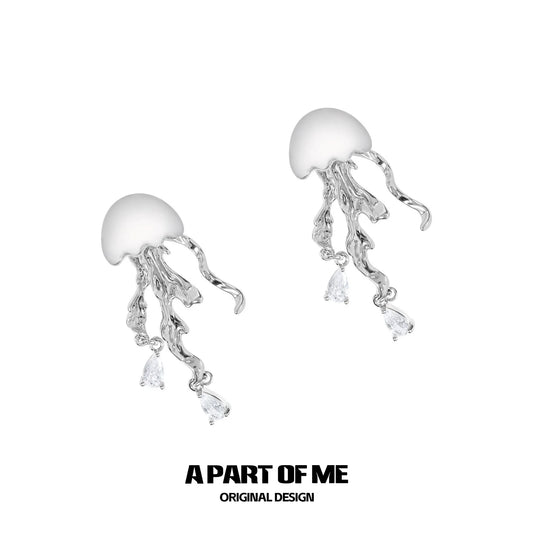 Roaming Jellyfish Cool Earrings