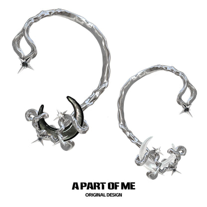 Moon Dream Silver Ear Clip