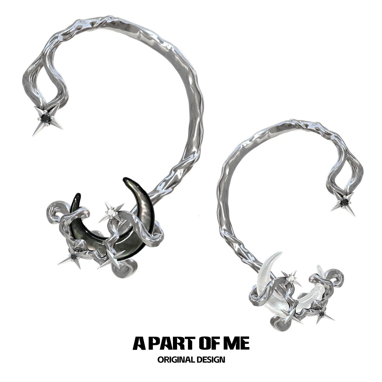 Moon Dream Silver Ear Clip
