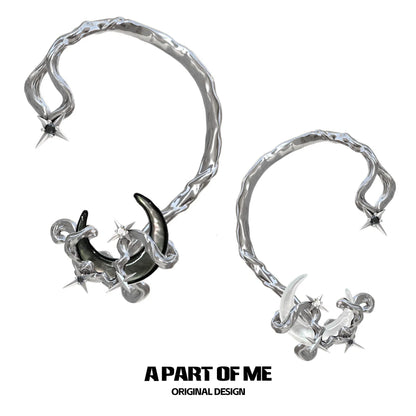 Moon Dream Silver Ear Clip