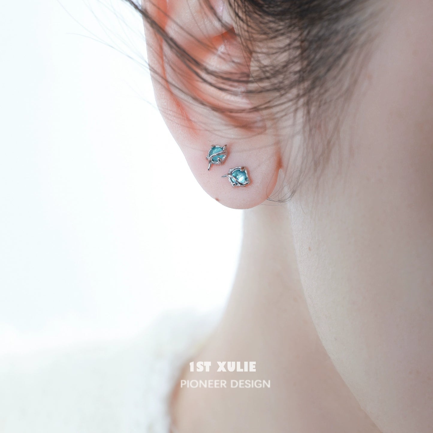 Ocean Tidal Blue Earrings