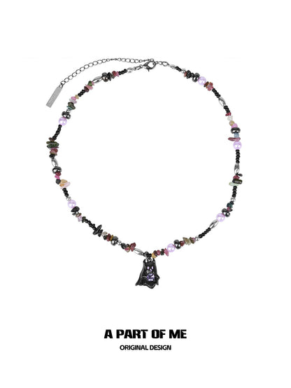 Crystal Ghost Devil Necklace
