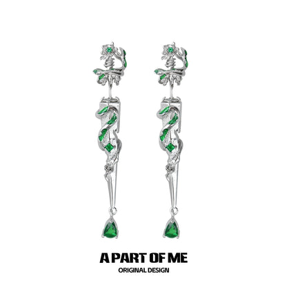 Slytherin Sword Stud Earrings