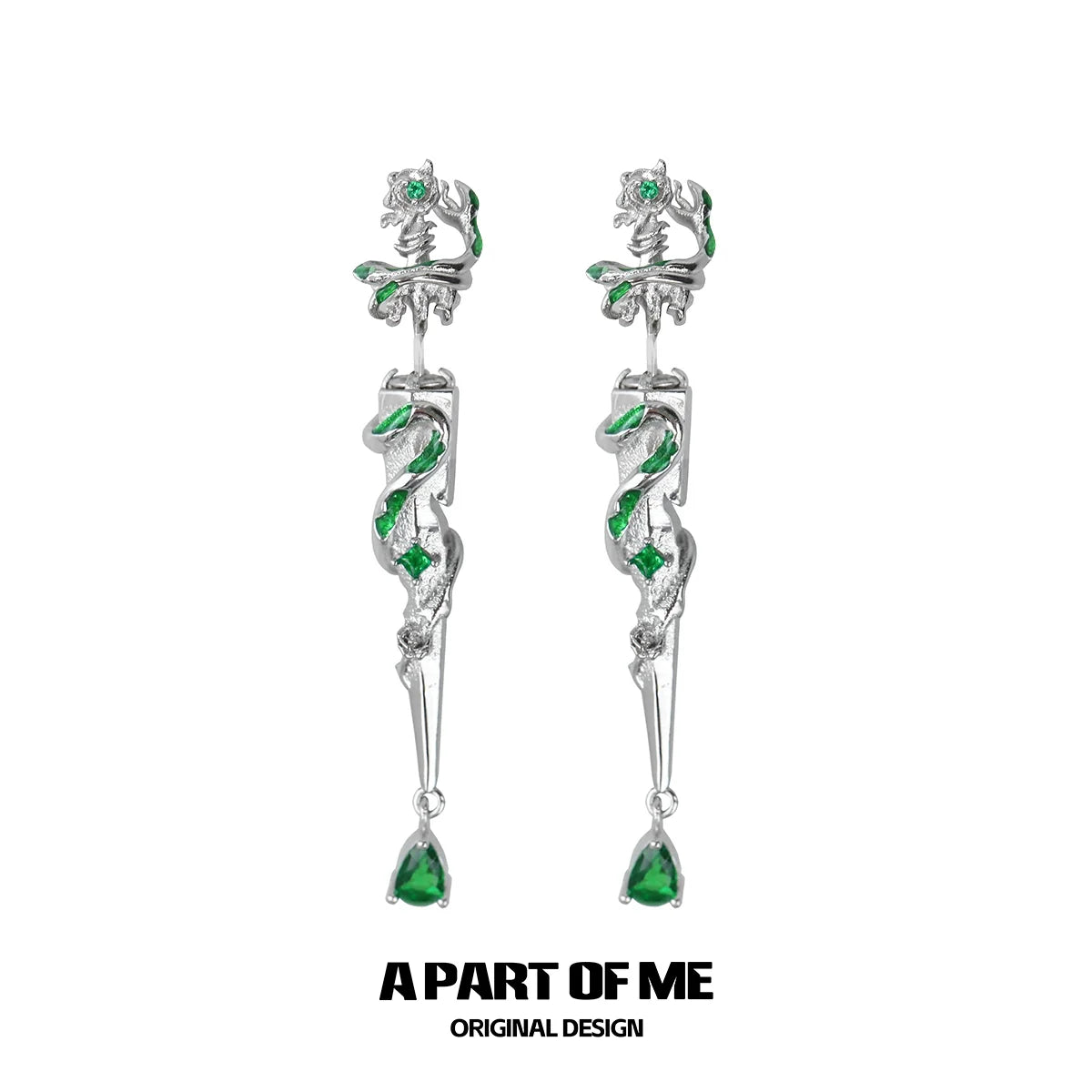 Slytherin Sword Stud Earrings
