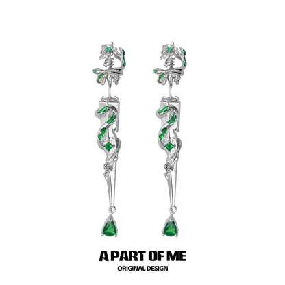 Slytherin Sword Stud Earrings