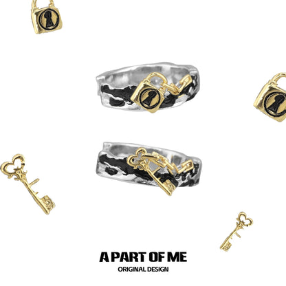 Lock & Key Ear Cuffs