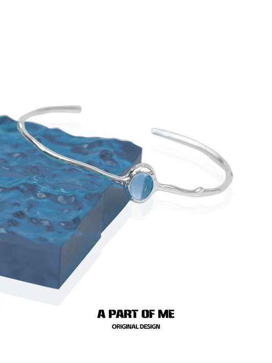 Glacier Blue Aquamarine Bracelet
