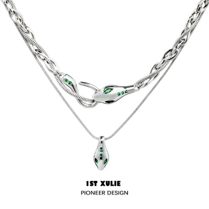 Slytherin Spirit Snake Gaze Necklace