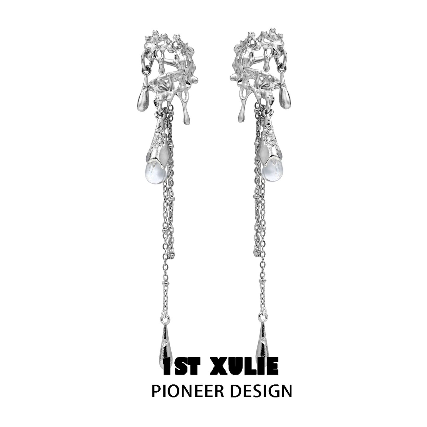 Tidal Wave Fringes Ear Cuffs
