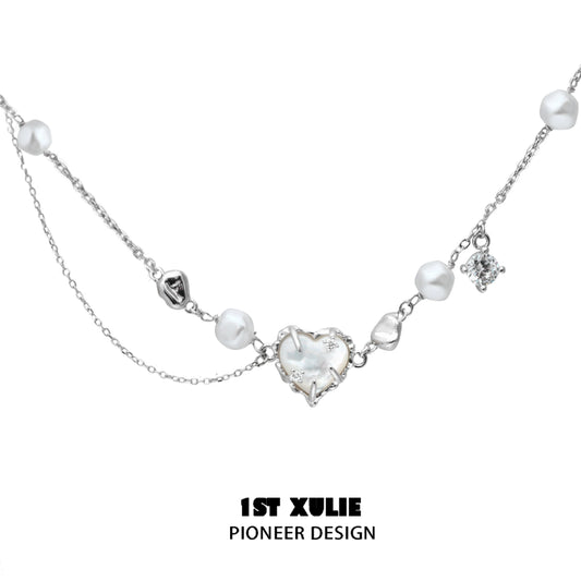 Love Fritillary Silver Necklace