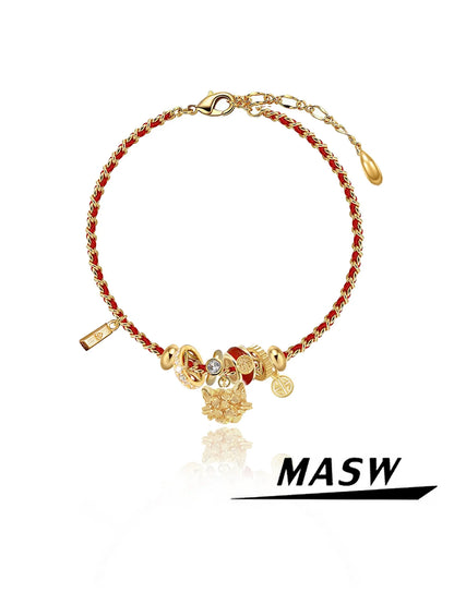 Handmade Woven Bloom Bracelet