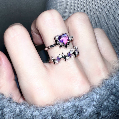 "Fantasy Starry Sky" Purple Ring