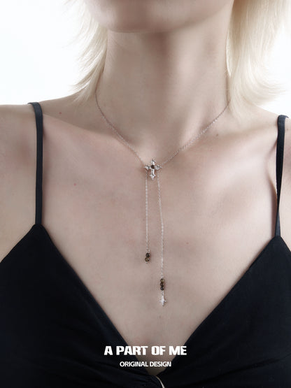 Maillard Textured Cross Necklace