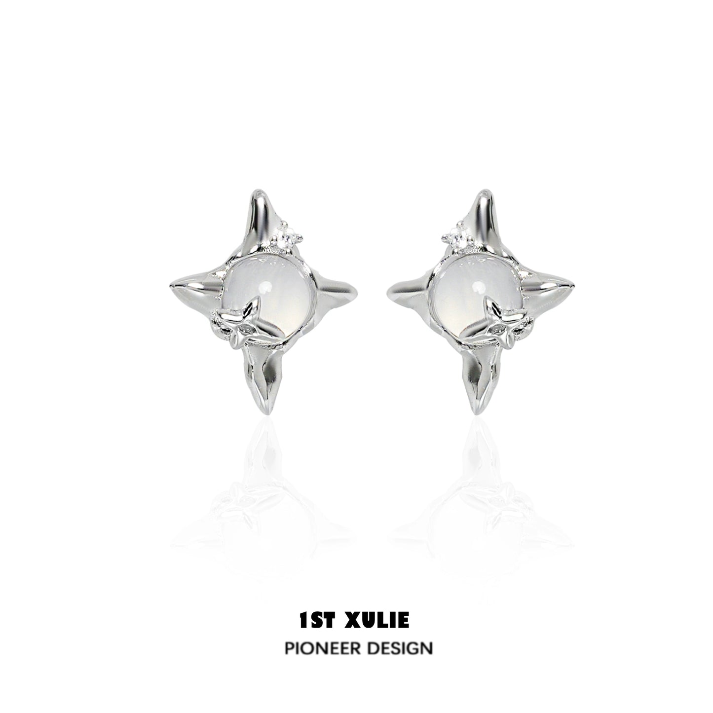 Frozen Star Agate Earrings