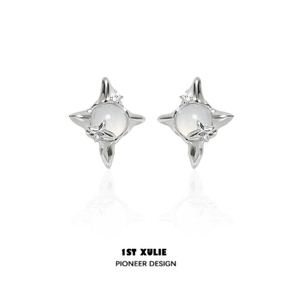 Frozen Star Agate Earrings