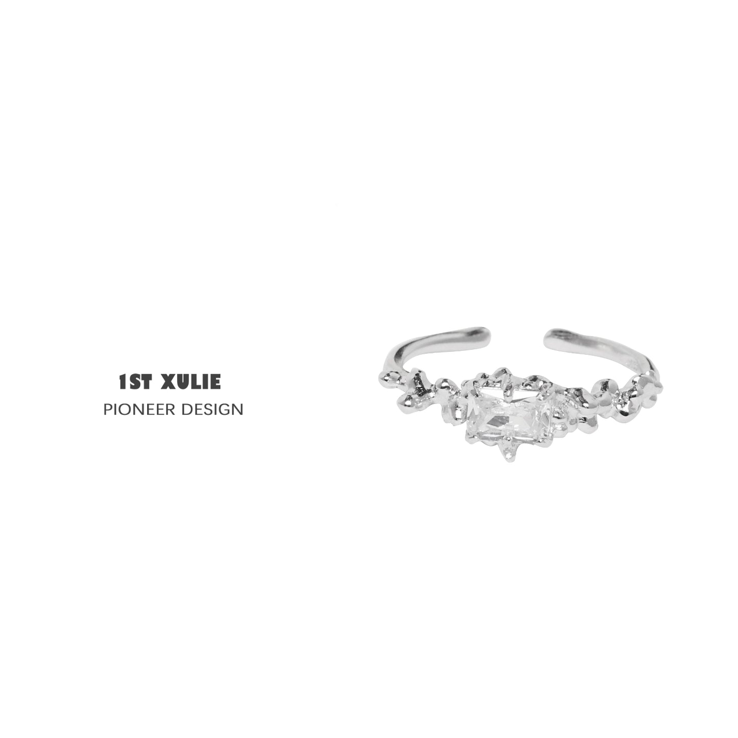 Rebel Crown Silver Couple Ring
