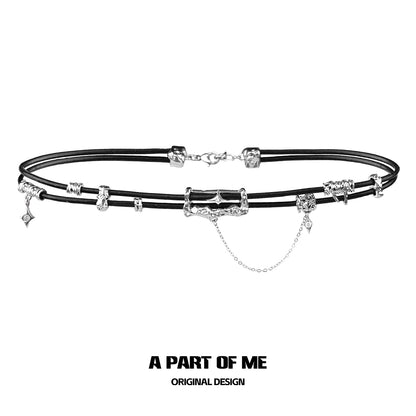 Dark Matter Cool Leather Necklace