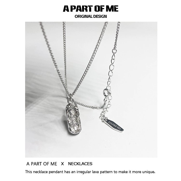 Industrial Tinfoil Texture Necklace
