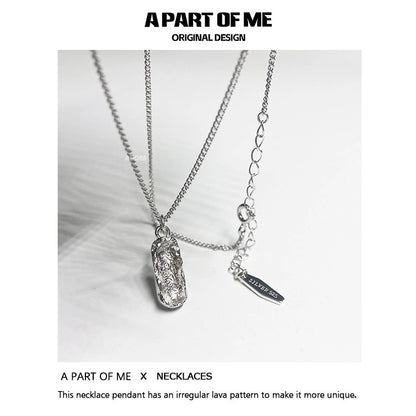 Industrial Tinfoil Texture Necklace