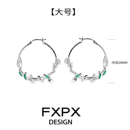 Y2K Midnight Ouroboros Earrings