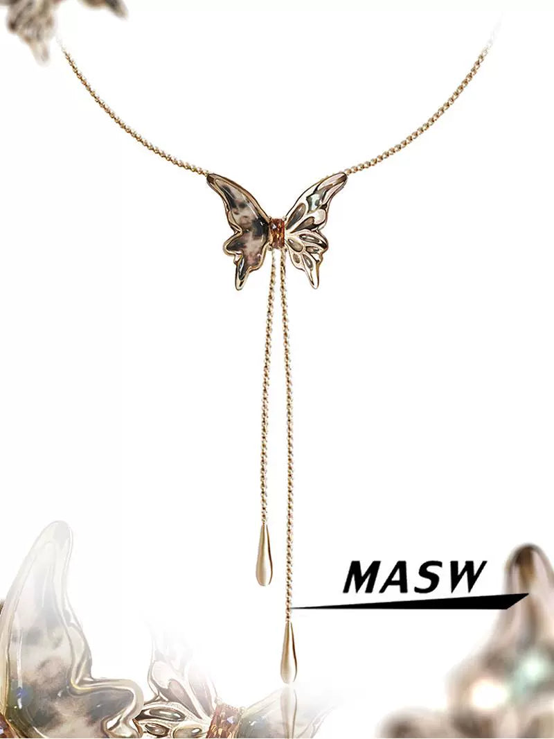 Leopard Butterfly Necklace