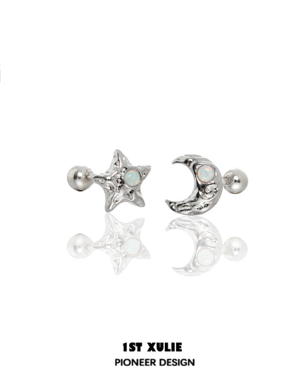 Cosmic Moon & Star Earrings
